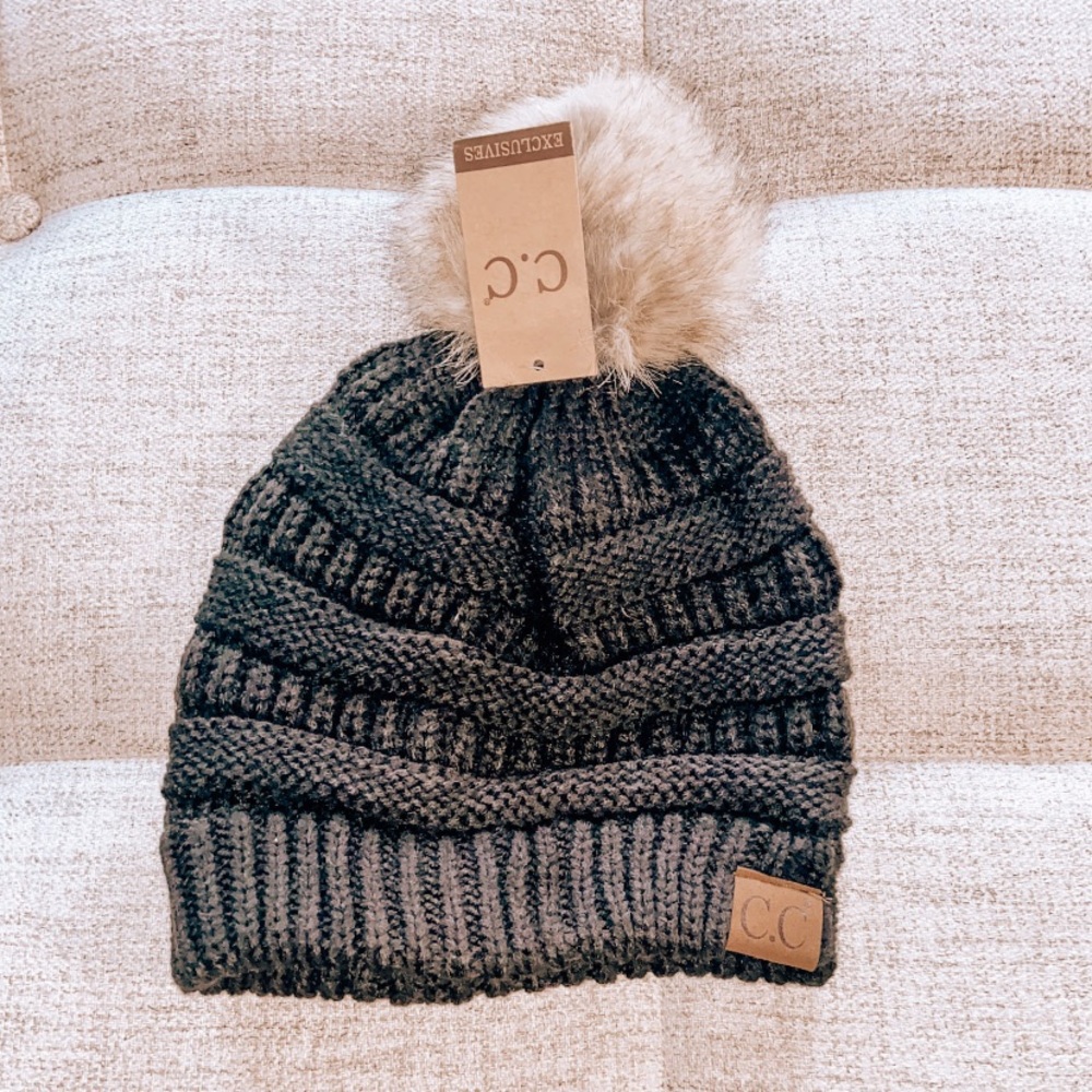 Black CC beanie